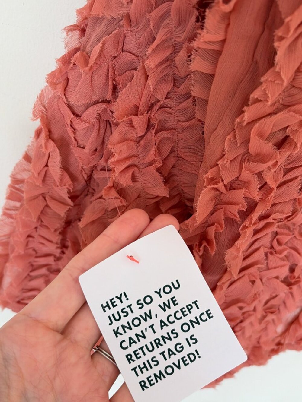NWT ASOS Design Dusky Pink Chiffon Ruffle Micro Mini Dress - Picture 7 of 8